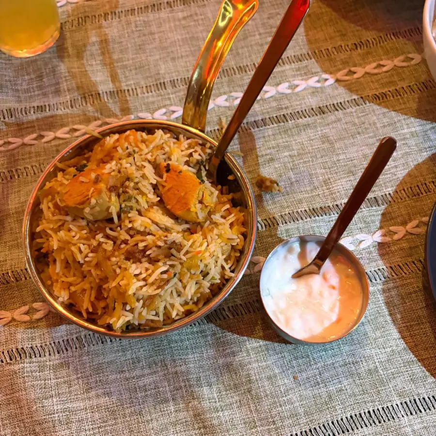 Chicken Biriyani at InDish, Exeter